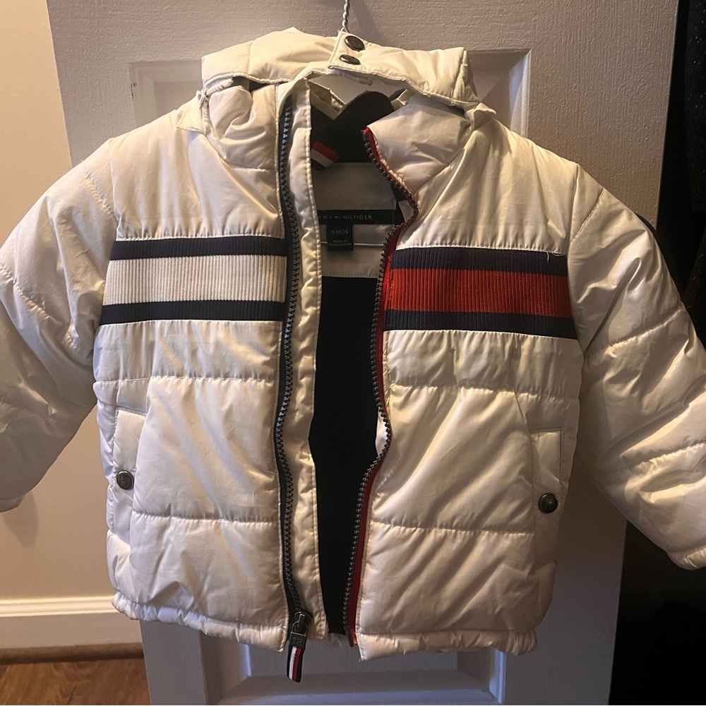 Infant Tommy Hilfiger jacket with hood